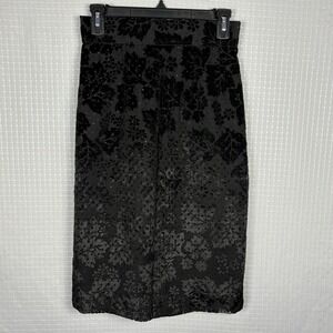 Velvet Burnout Pencil Skirt Womens XS/S Whimsigoth Dark Fairy Grunge Sheer‎